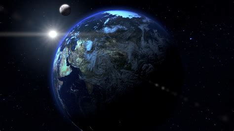 Earth And Moon 3d Model Cgtrader