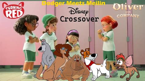 Turning Red And Oliver Company Crossover Dodger Meets Meilin YouTube