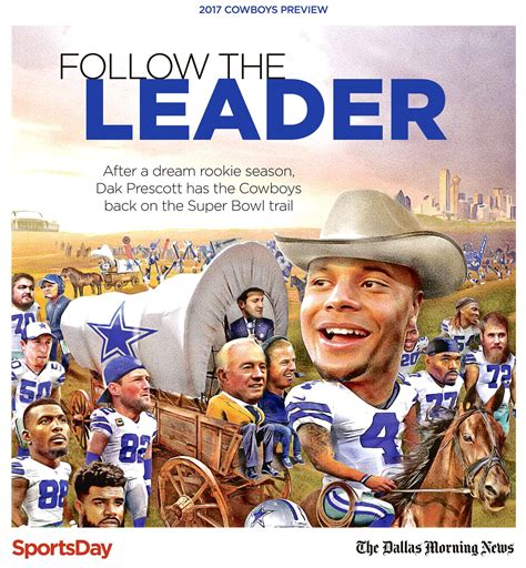 See the cover of every Cowboys preview section in The Dallas Morning