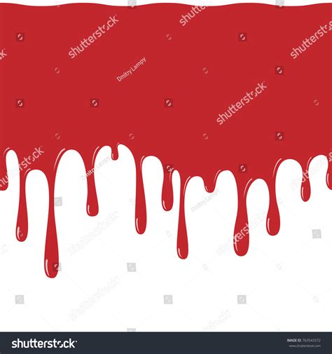 Red Paint Dripping Seamless Pattern Blood Stock Vector Royalty Free Shutterstock
