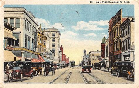 Alliance Ohio Main Street Scene Historic Bldgs Antique Postcard K39019 Ebay