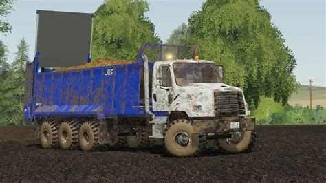 Farming Simulator 19 Freightliner 108SD Manure Spreader Truck Mod YouTube