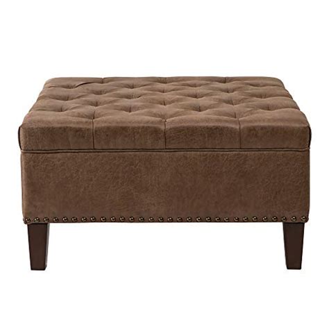 An modern ottoman is, by definition, upholstered furniture comprised of seat, but no back support. Madison Park Square Tufted Large Faux Leather, All Foam ...