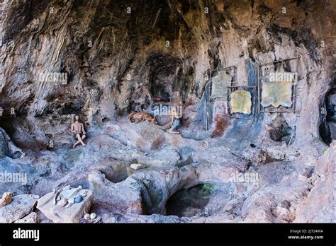 Mount Carmel Israel Cave Of A Prehistoric Human In Nahal Mearot