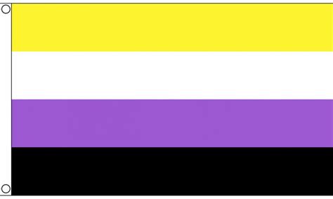 Non Binary Flag Large 5 X 3 Ft Lgbtq Gay Pride Etsy