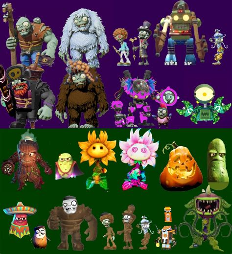 Artstation Plants Vs Zombies Battle For Neighborville Bosses