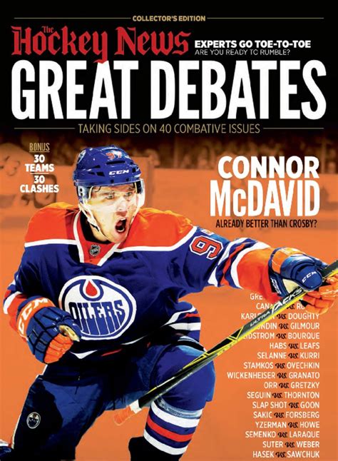 The Hockey News Magazine Insight Into The World Of Hockey