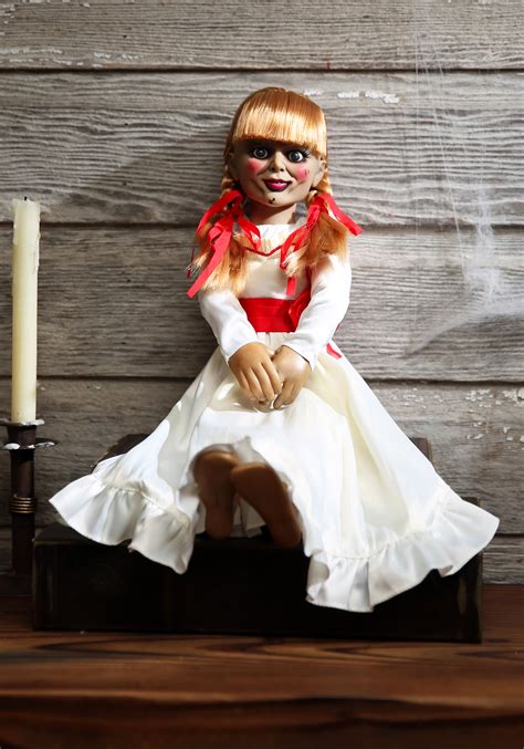 This annabelle doll is an exact replica of the one from the film, it's absolutely gorgeous and so detailed, was very quick delivery as well got it within 2 days of ordering, very well packed no damage to the inner nor outter box, highly recommended and at a great. Prop Replica Annabelle Doll