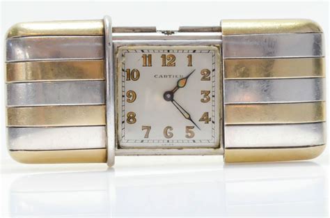 CARTIER MOVADO ERMETO WATCH IN 935 STERLING SILVER AND 18K ...