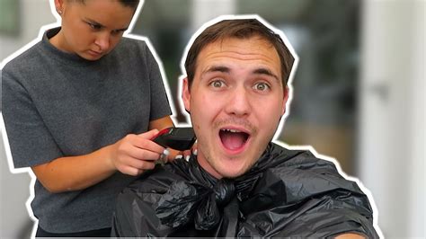 Letting My Girlfriend Cut My Hair Nice Fade Alert Youtube