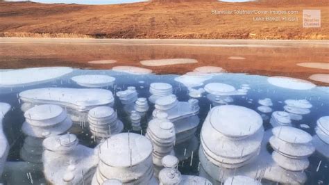 Frozen Methane Bubbles Spotted On Lake Baikal Videos From The Weather