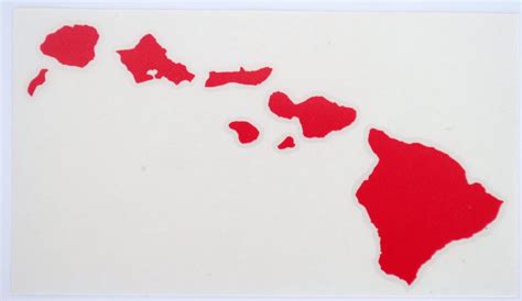 10 Hawaiian Island Chain Diecut Sticker Etsy