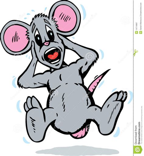 Terrified Mouse Stock Vector Illustration Of Vermin 14714887