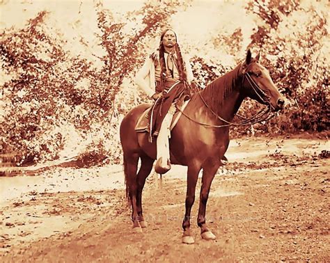 Comanche Indian Chief Quanah Parker Photo Horse Native American 1897