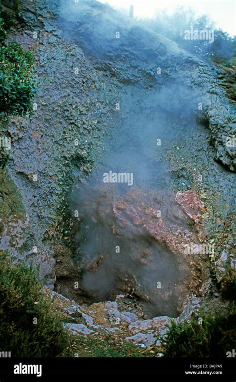 The Mouth Of The Devil Volcanic Pit Furnas Village Sao Miguel Island