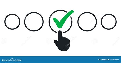 Checklist Survey Hand Chooses Check Mark On Checklist Filling Online