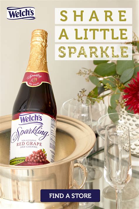 Share A Little Sparkle With Welchs Sparkling Drinks Grape Juice
