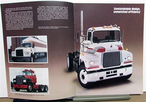 1980 Mack Trucks U Series Diagrams Features Sales Brochure Original