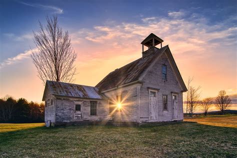 The One Room Schoolhouse Shop Photography By Rick Berk The Sun Sets