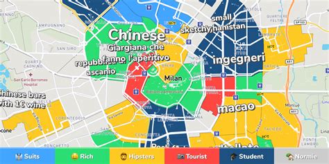 Milan Neighborhood Map