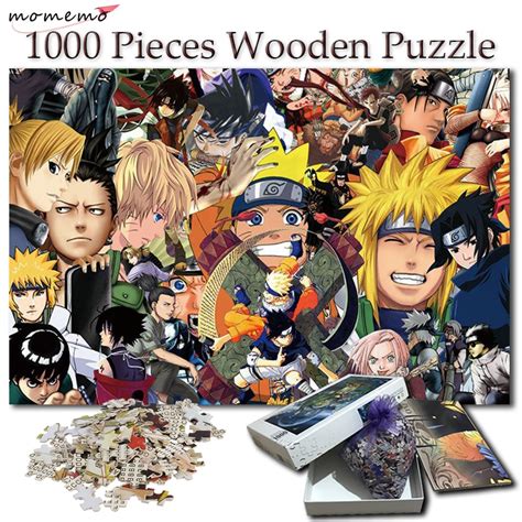 Momemo Wooden Anime Naruto Jigsaw Puzzle 1000 Pieces Adult