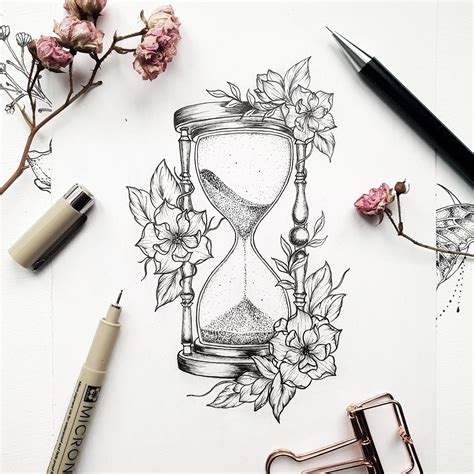 Hourglass Tattoo Design In 2021 Hourglass Tattoo Sleeve Tattoos For