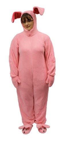 A Christmas Story Deluxe Pink Bunny Suit Pajamas From Aunt Clara Bunny Suit Halloween Fashion