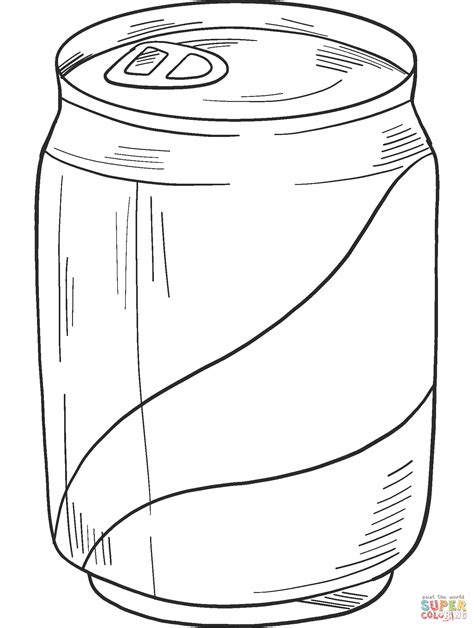 Pepsi Can Coloring Page