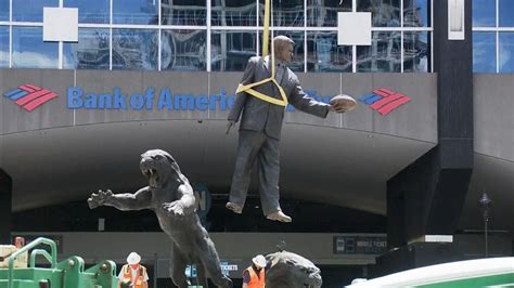 Carolina Panthers Remove Jerry Richardson Statue Outside Of Stadium