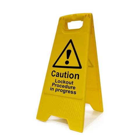 Lockout Procedure In Process A Frame Safety Sign Free Delivery