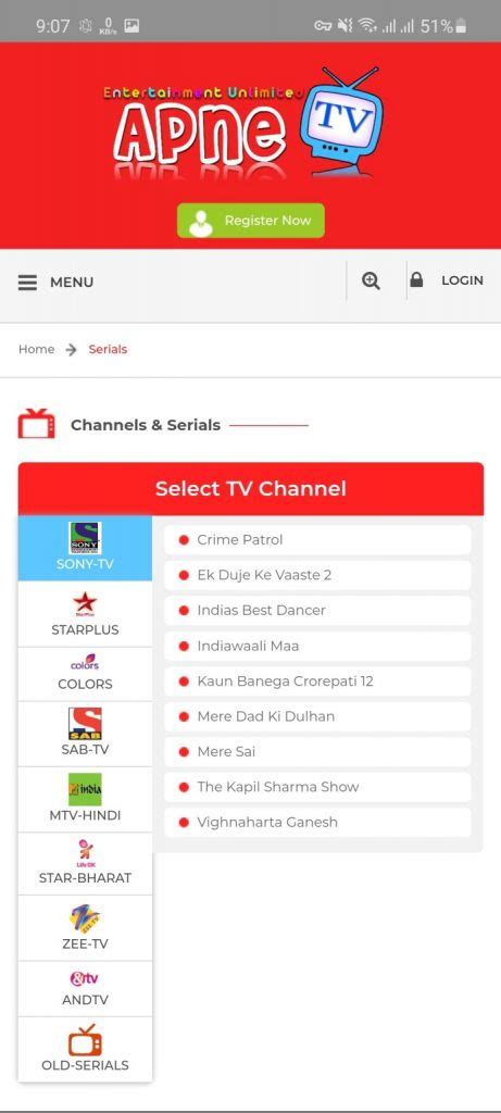 Apne Tv 2023 Watch Online All Hindi Serials Tv Shows Movies