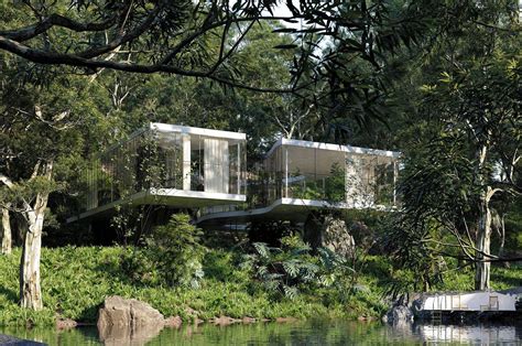 Modernist Curved Glass House In A Forest Brazil2 Idesignarch