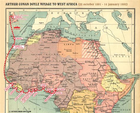 Filemap 1881 1882 West Africa The Arthur Conan Doyle Encyclopedia