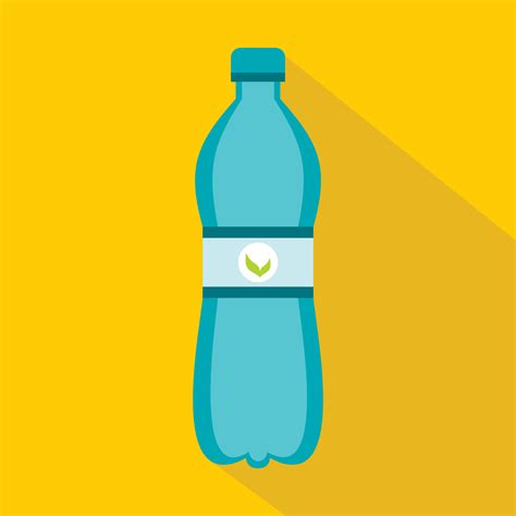 Blue Bottle Of Water Icon Flat Style Vector Art At Vecteezy