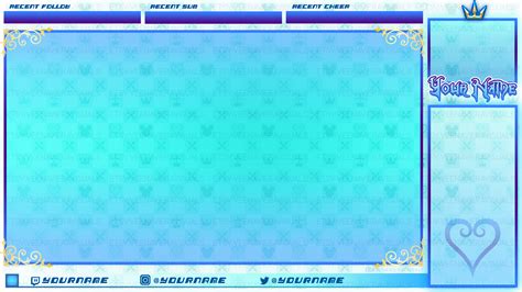 Kingdom Hearts Themed Premade Stream Overlay Bundle For Twitch