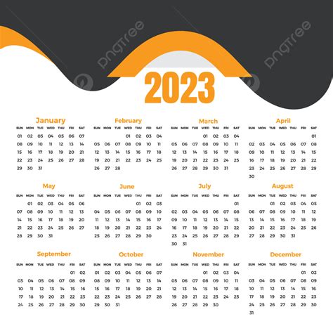 Gambar Desain Kalender 2023 Estetika Kalender 2023 2023 Kalender Png