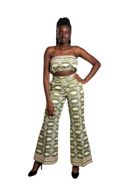 Adinkra Outfit Green African Fashion Night