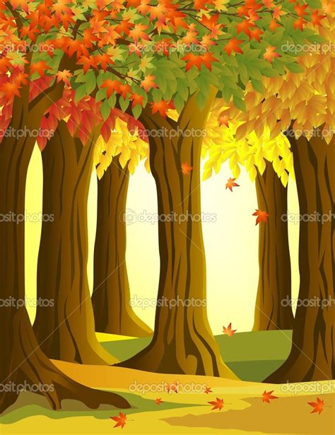Autumn Forest Stock Vector Image By ©dagadu 6380563