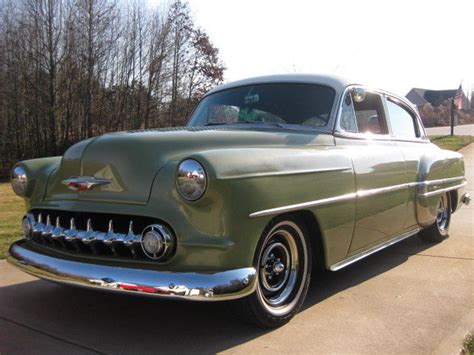 1953 Chevrolet Bel Air Sedan 4 Door 38l 235 Cu In 3 Spd Lowered Custom