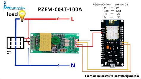 Pzem 004t V3 Module Arduino And Nodemcu Code Circuit Pinout And Library