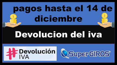 🤑🛑devolución Del Iva Fechas De Cierre De 14 De Diciembre🛑🤑 Youtube