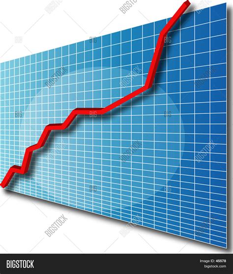 Chart 3d Line Image And Photo Free Trial Bigstock