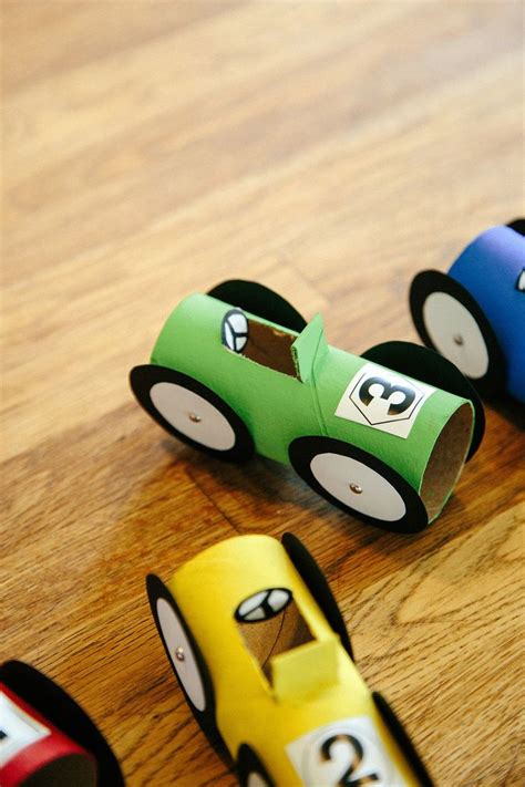 Diy Cardboard Race Cars Playfully Toddler Party Games Cardboard