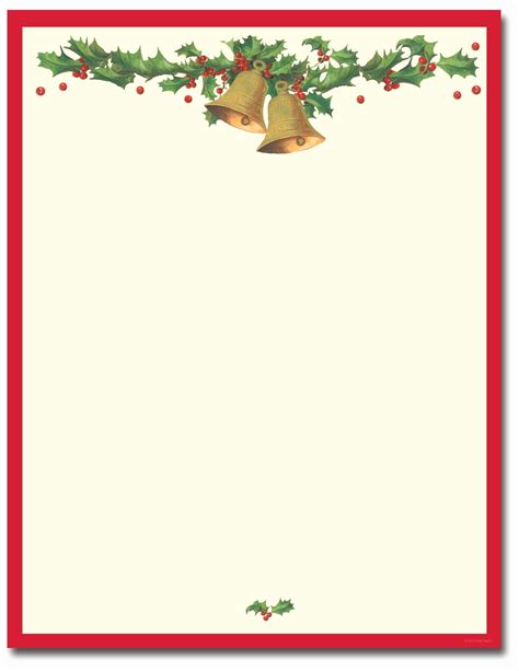 Printable Christmas Stationery Paper Free Printable Templates