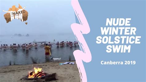 Get Naked Australia Nude Winter Solstice Swim Canberra Youtube