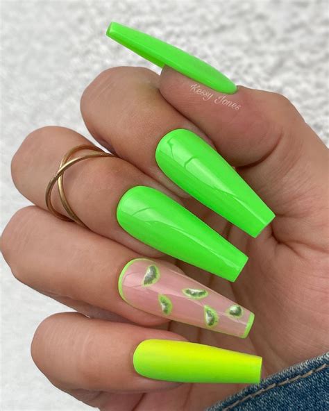 20 Super Bright Neon Green Nail Designs Perfect For Summer Melody Jacob
