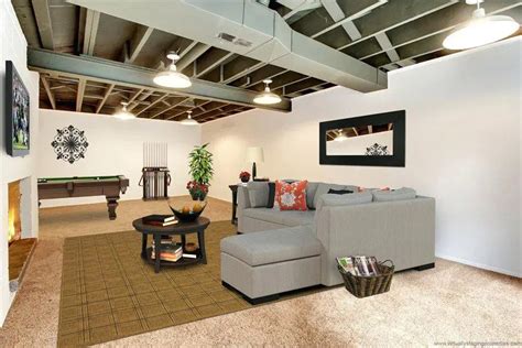 How To Update Your Unfinished Basement On A Budget Small Basement