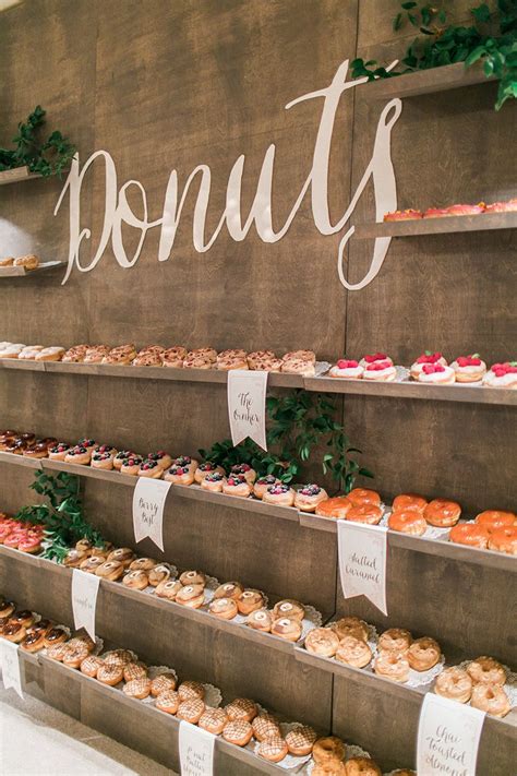 Doughnut Walls To Wow Your Guests Chwv Wedding Food Bars Reception
