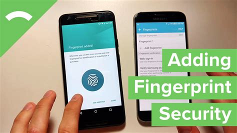 How To Use Android Fingerprint Security Youtube