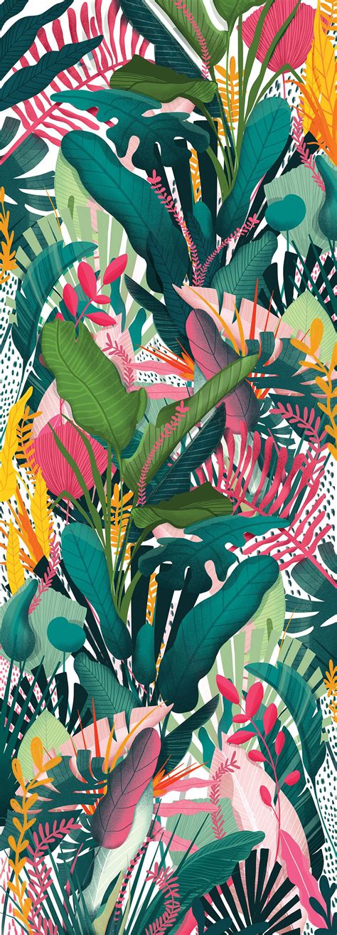 Colorfull Jungle On Behance In 2020 Jungle Illustration